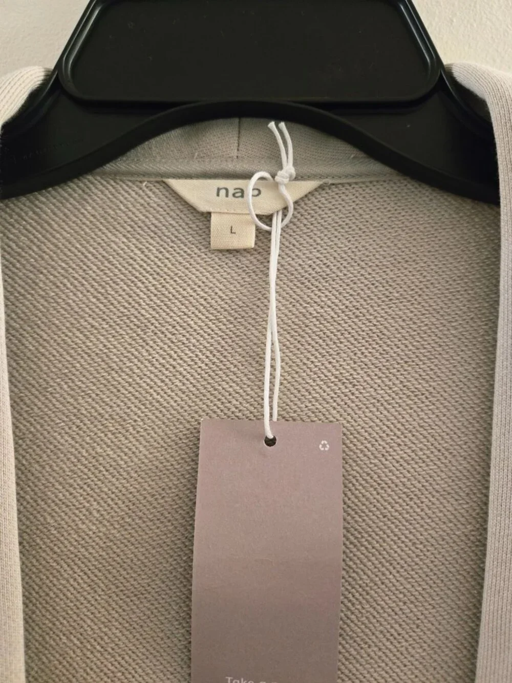 Kimono-Style Top & Skirt Set – Women's Size Large – Beige – 100% Cotton - NWT - Picture 8 of 10